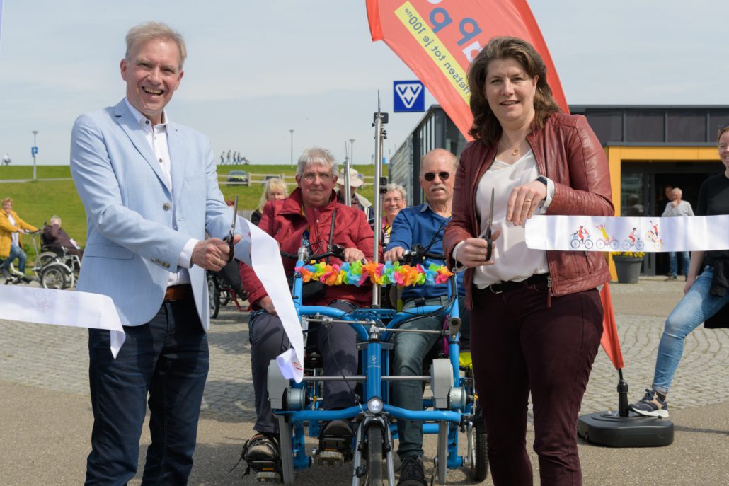 Landelijk eerste Driewielfiets Doortraproute geopend in Eemsdelta